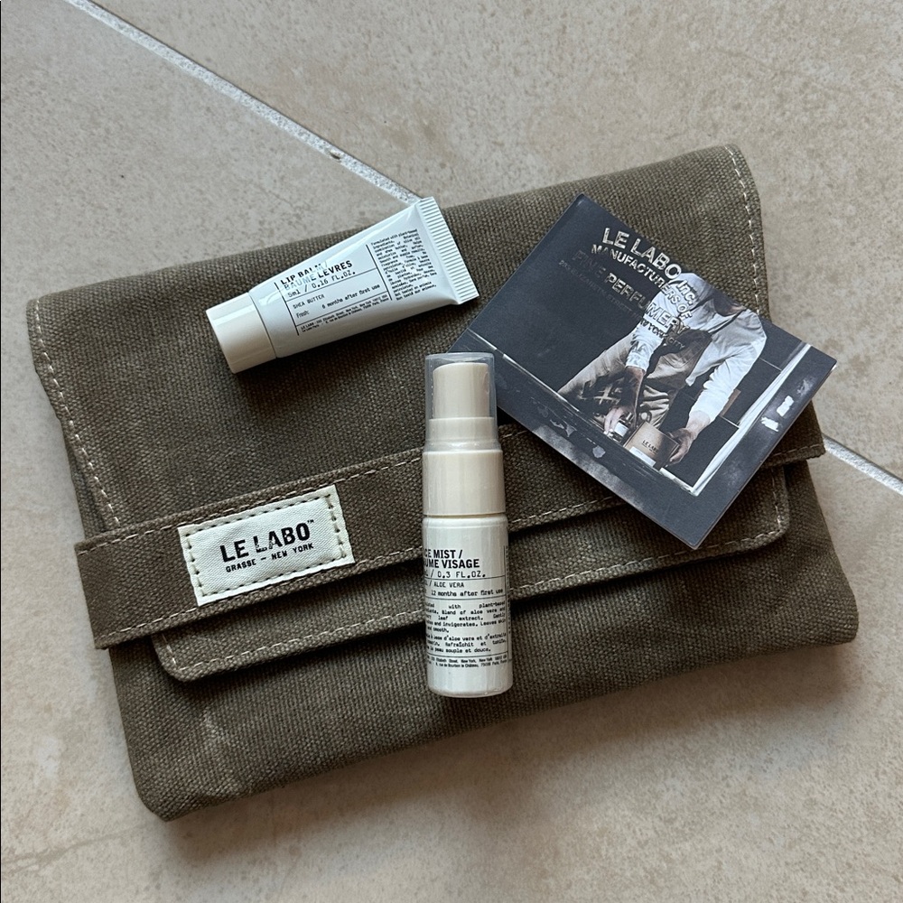 Singapore Airlines Business Class Waxed Canvas Amenity Kit by Le Labo